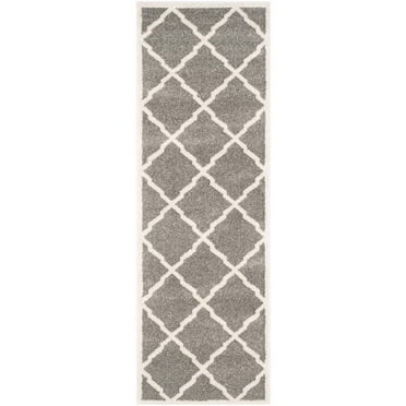 Safavieh Amherst Tapis Intérieur Extérieur Gris Foncé - 2 Pieds3 Pouces x 7 Pieds