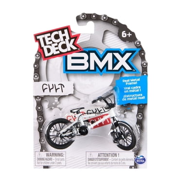 Tech Deck, BMX Finger Bike, CULT Bikes, Collectible and Customizable Mini BMX Bicycle (White)