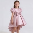 thumbnail image 3 of HXWCHs Robe de Princesse Élégante en Satin Dos Nu Robe de Concours pour Filles Performance sur Scène et Rose 4-5 Ans, 3 of 5
