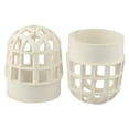 thumbnail image 4 of 2pcs Breathable Cap Filter Pipe Air Duct Guard Mesh Vent Cover Hood White PVC, 4 of 8