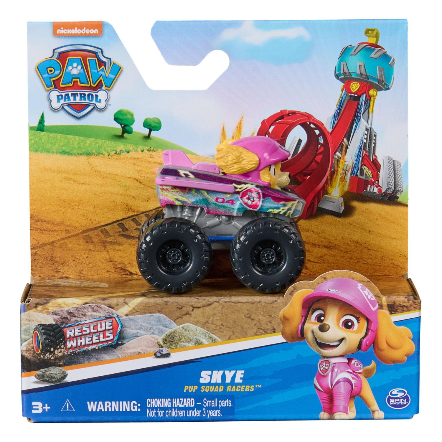 PAW Patrol: Rescue Wheels, Pup Squad Racers Collectible Skye Toy Cars, Kids Toys for Boys & Girls Ages 3 and up