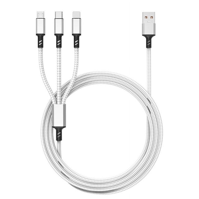 Multi Charging Cable, Multi Charger Cable Nylon Braided