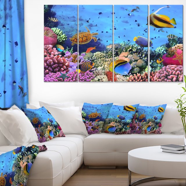 Coral Colony on Reef Egypt - Oversized Animal Wall Art