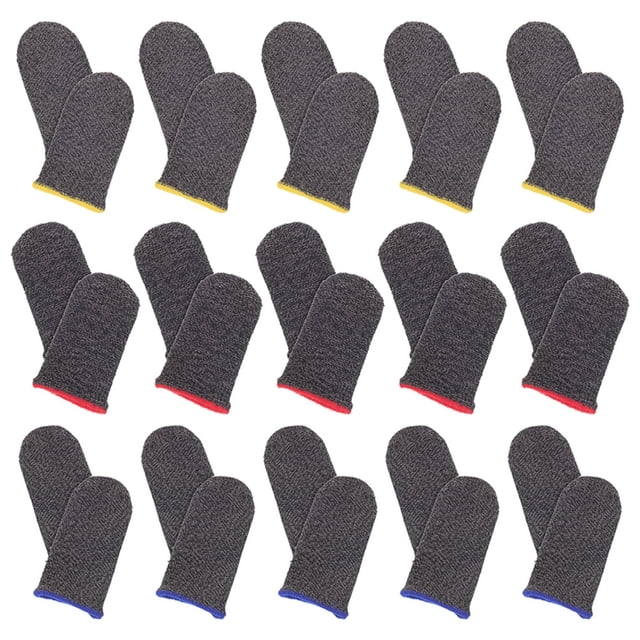 Shisuyan Finger Protectors Silver Fiber 18Pairs 2.2x1.0x0.1In