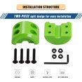 thumbnail image 2 of ORUYROP Winch Cable Hook Stopper 2 Pack, Silicone Rubber Stopper Protects Synthetic Winch Rope, Towing Hook, Cable Line for ATV UTV, Green, 2 of 7