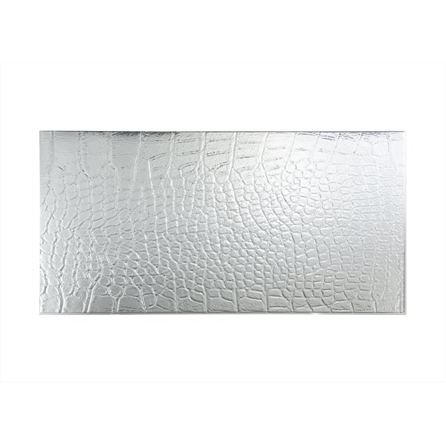 Fasade Brushed Aluminum Wall Panel 4' x 8' Easy Installation