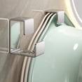 thumbnail image 1 of Pcs Basin Rack Bathroom Wall Hooks Bathroom Towel Rack Coat Hooks Wall Mounted Robe Hooks Metal Clothes -Mounted Storage Bracket Hanging Basin Stainless 10ML, 1 of 1