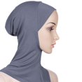thumbnail image 3 of Women's Hijab Full Neck Coverage Head Scarf Inner Headdress Gray, 3 of 4