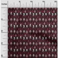 thumbnail image 1 of oneOone Cotton Poplin Fabric Ogee & Paisley Ikat Printed Craft Fabric BTY 42 Inch Wide, 1 of 1