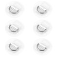 thumbnail image 1 of Unique Bargains 6pcs 6cm White D Ring Patch PVC Stainless Steel Round Shape D Ring Pads for Inflatable Boat Kayak, 1 of 7