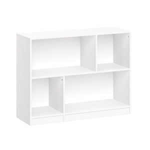 Bibliothèque horizontale pour enfants avec des cubs – blanc