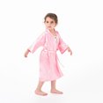 thumbnail image 2 of Esaierr 2-11Y Baby Girls Boys Bathrobe Soft Robe Soft Imitated Silk Bathrobe for Kids Spring New Tether Bathrobe, 2 of 9