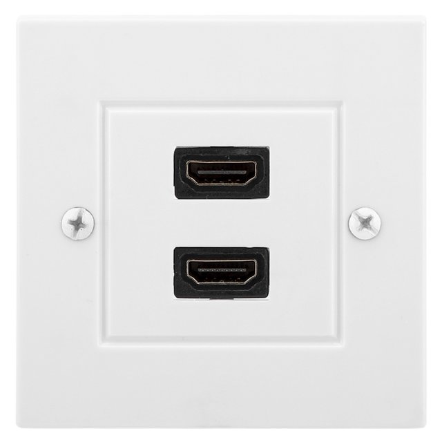 8.5x8.5 Cm / 3.3x3.3 In Wall Plate, Easy Installation Impact Resistant Wall Plate, Hotel For Home Theater