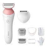 Philips Lady Rasoir Series 6000, Rasoir électrique pour femmes, rechargeable (7 accessoires), BRL146