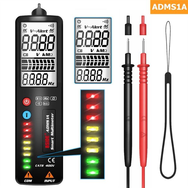 2.4" LCD Voltage Detector Pen Non-contact AC Voltage Tester Volt Ohm Hz Continuity V-Alert Tester With Flashlight ,High Efficiency