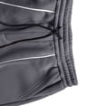 thumbnail image 4 of Ceisia Men Solid Color Loose Casual Pants Elastic Waist Drawstring Sports Gift Work Trousers, 4 of 7