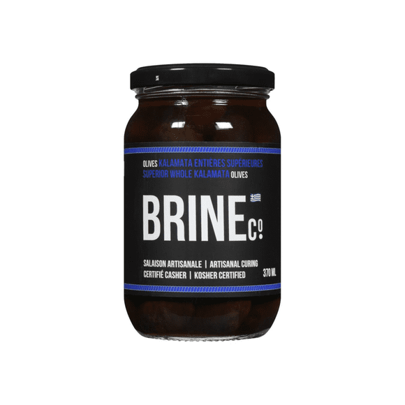 Brine Co Whole Kalamata Olives 370ML Jar
