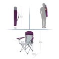 thumbnail image 3 of Chaise confort Ozark Trail à mesh, Capacité : 102 kg (225lbs), Polyester 600D, Acier, Couleur violette, 3 of 6