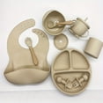 thumbnail image 5 of Baby Feeding Tableware Set, Baby Silicone Bib, Baby Food Bowl, Children Learning Drink Cup,, 5 of 5