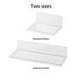 thumbnail image 3 of Transparent Wall Mount Shelf No Drill  Anti-Slip  Great Load Bearing  Bathroom Living Room Storage Rack, 3 of 8