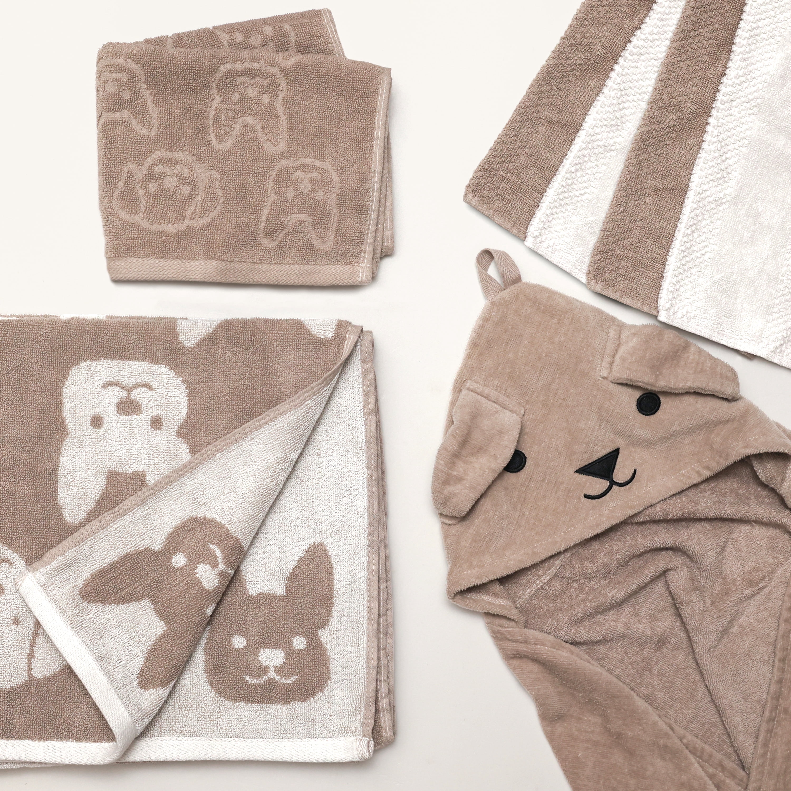 Ensemble de 2 serviettes à main pour enfants Mainstays – Chiot