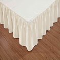 thumbnail image 3 of MesaSe Sheets & Beyond Solid Microfiber 14” Bed Skirt  Queen  White, 3 of 5