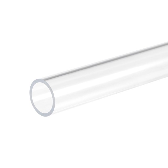 Unique Bargains Tube Rond en Acrylique Rigide Transparent 18mm ID x 22mm OD x 305mm Lot de 2