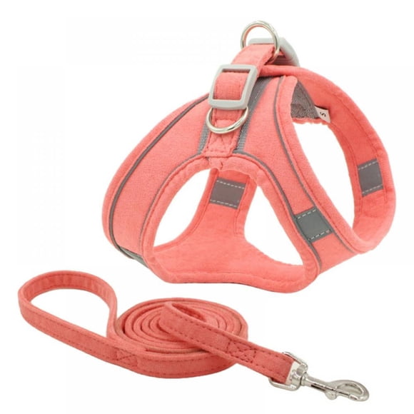 Puppy Harness and Leash Set No Pull No Choke Dog Harness Vest Set Reflective and Breathable Material Fit for Small Medium Pet Vest Harness Set