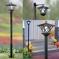 thumbnail image 1 of LNGOOR Summer Saving Solar Outdoor Post Lights With 2 Solar Panels Water Proof 2 In 1 Light Design Decorative Pole Lights Outdoor With Auto Working, 1 of 6