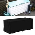 thumbnail image 1 of Deck Box Protective Deck Boxes Storage Patio Waterproof Outdoor Storage Box Waterproof Cover Outdoor Sturdy Patio Deck Box Storage Benches Cover Patio Furniture Covers Black, 1 of 8