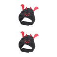thumbnail image 2 of yingyy Adjustable Devil Cap For Pets For Halloween Parties Easy To Wear And Wash Polyester Cat Halloween Devil Costume Black 2Set, 2 of 6