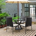 thumbnail image 2 of Costway 4PCS Patio Wicker Rattan Dining Chairs Cushioned Seats Armrest Garden, 2 of 10