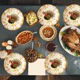 thumbnail image 3 of Thanksgiving Paper Plates 10 Packs Thanksgiving Halloween 7 Inch Turkey Maple Leaf Letters Disposable Paper Plates for Dinner Parties Portable and Excellent Material Thanksgiving Plates Disposable, 3 of 6
