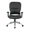 thumbnail image 3 of Black Bonded Leather Managers Chair by Office Star, 3 of 7