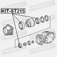 thumbnail image 4 of Kit pour Couplage de Transmission Febest KIT-ST215 Oem 90363-95003, 4 of 4