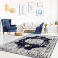 thumbnail image 2 of Florence Navy Ivory Traditional Area Rug 5'3" x 7'3", 2 of 5