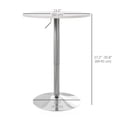 thumbnail image 3 of HOMCOM Table de Bar Ronde Réglable pour 2, Table de Pub Haute avec Dessus Pivotant, 3 of 10