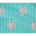 thumbnail image 5 of oneOone Cotton Flex Turquoise Blue Fabric Abstract Block Fabric For Sewing Printed Craft Fabric By The Yard 40 Inch Wide, 5 of 5