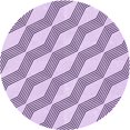 thumbnail image 1 of Ahgly Company Tapis de Zone Rond d'Intérieur Lavable à la Machine, Transitionnel, Fleur Violet Violet, 3 Pieds Rond, 1 of 7
