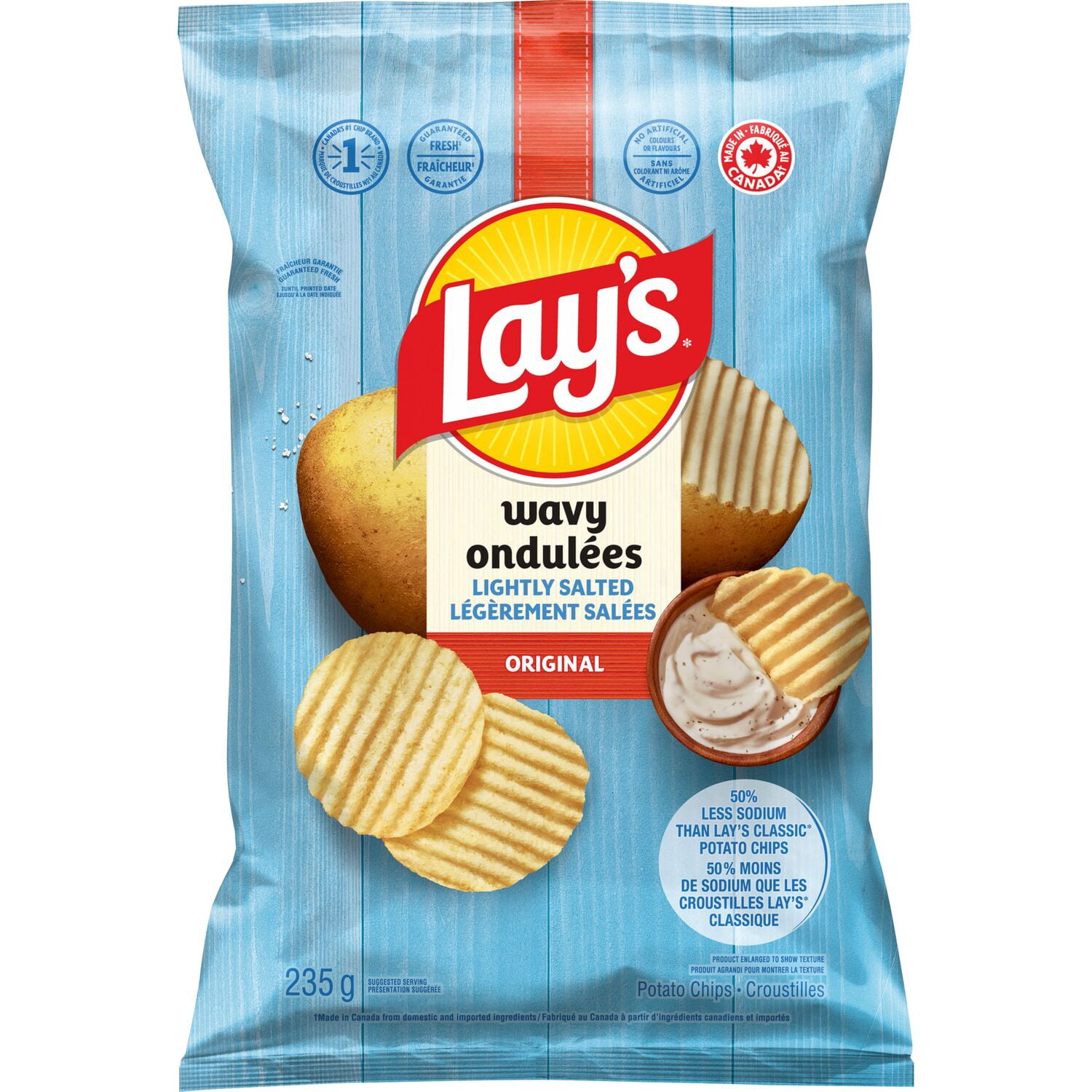 Lay's Wavy Lightly Salted Potato Chips