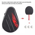 thumbnail image 4 of Pong Paddle Case, Table Tennis Racket Case Table Tennis Paddle Case 30x20x2cm Black Oxford Cloth + Sponge with Balls Pouch for Store Table Tennis Racket and Balls, 4 of 7