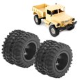 thumbnail image 2 of Keenso 2Pcs RC Pneu Arrière Double Roue 55mm Dia pour WPL D12 1/10 Camion à Télécommande, Roue RC pour WPL, Pneus Arrière RC, 2 of 7