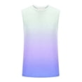 thumbnail image 4 of NTACZA Athletic Men Tank Tops Sleeveless Basic Shirt Crew Neck Gradient Sports Mens T-Shirts L, 4 of 5
