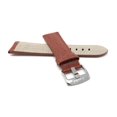 thumbnail image 4 of 30mm Classic Leather Buffalo Pattern Watch Strap Band, Stainless Steel Buckle, 4 of 7