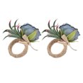 thumbnail image 3 of Sonew 2Pcs Innovative Napkin Buckle Simulation Flower Napkin loop Holder for Hotel Restaurant,Napkin Supplies, 3 of 8