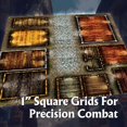thumbnail image 4 of Arcknight la Ville de Pavés Cartes de Rôle; 16 Cartes RPG Modulaires en 8 Pages Doubles, Grille Carrée de 1 Pouces, Design Modulaire et Polyvalent pour Jeux de Table - pour Donjons et Dragons, Pathfinder, 4 of 7