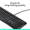 thumbnail image 3 of Logitech K120 Keyboard (French) Black, 3 of 9