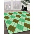 thumbnail image 3 of Ahgly Company Machine Washable Indoor Rectangle Transitional Green Area Rugs, 8' x 10', 3 of 7