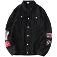 thumbnail image 2 of Men's Denim Distressed Jacket Casual Slim Fit Button Down Jeans Coat, 2 of 6