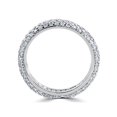 thumbnail image 2 of Bague d'Éternité Pavée de Diamants 1 1/10 Ct en Or Blanc 14 K, 2 of 2